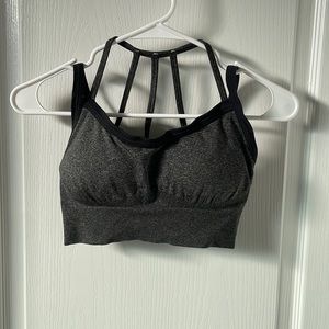 Calia by Carrie Underwood Sports Bra, Black and Grey, M